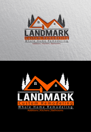 Logo Design by LogoPoko for Landmark Custom Remodeling | Design: #28391419