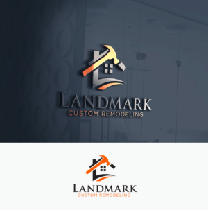 Logo Design by megamen for Landmark Custom Remodeling | Design: #28405272