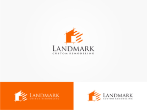 Landmark Custom Remodeling  | Logo Design by Atvento Graphics