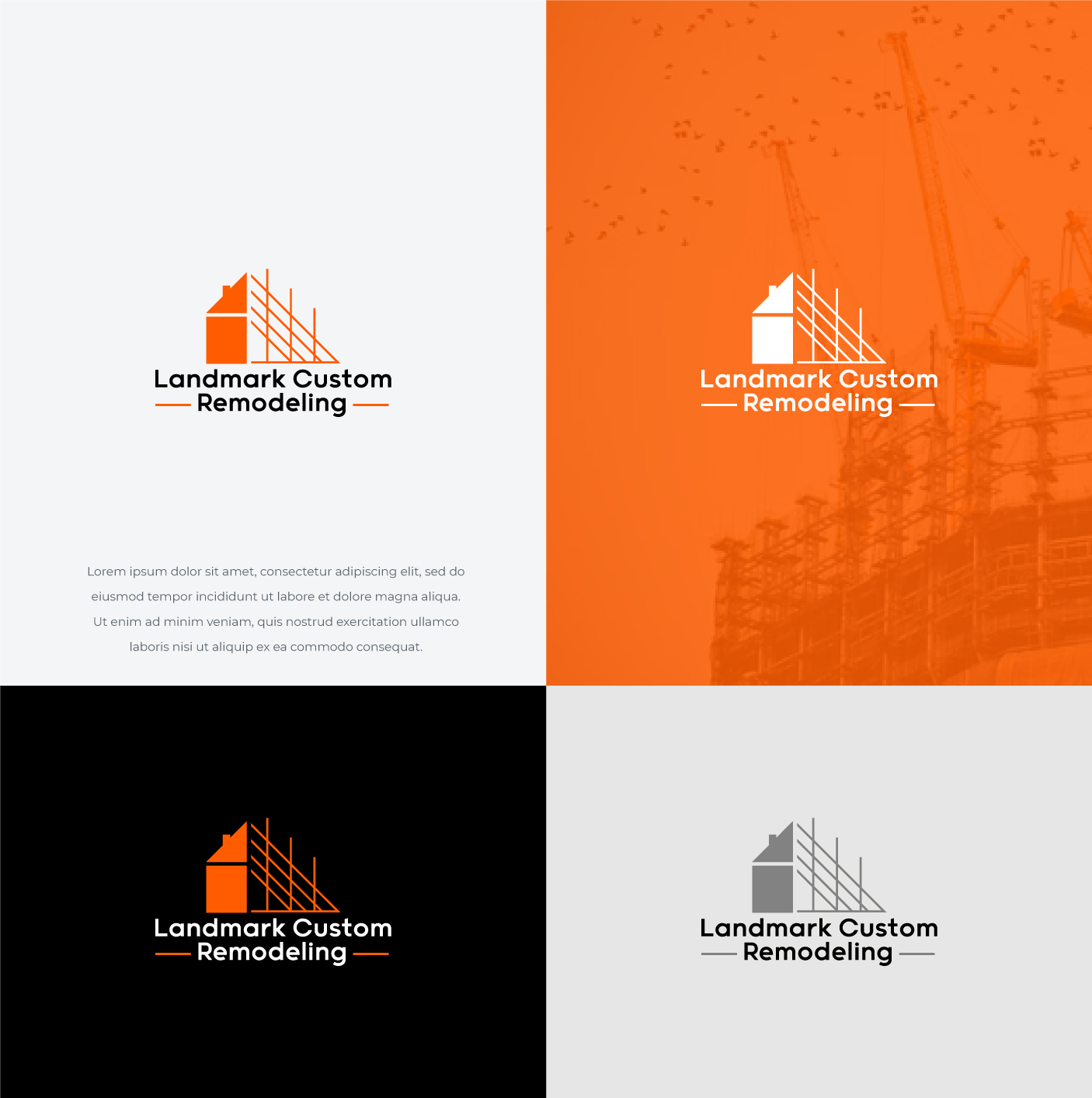 Logo Design by HWdesigns for Landmark Custom Remodeling | Design #28397026