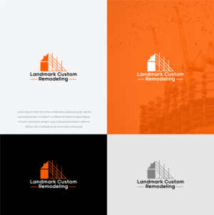 Logo Design by HWdesigns for Landmark Custom Remodeling | Design: #28397026