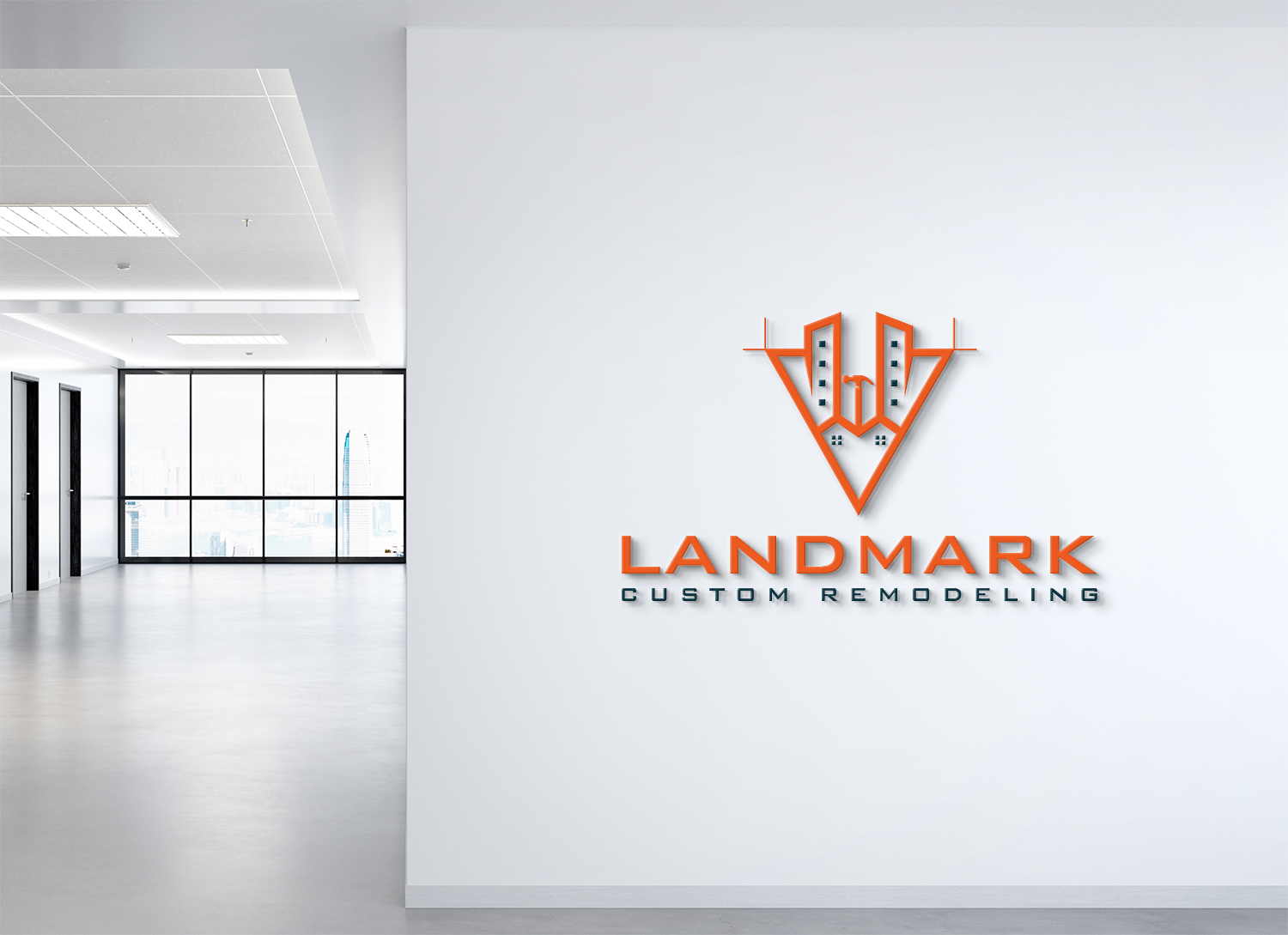 Diseño de Logo por Deziners Zone para Landmark Custom Remodeling | Diseño #28392457