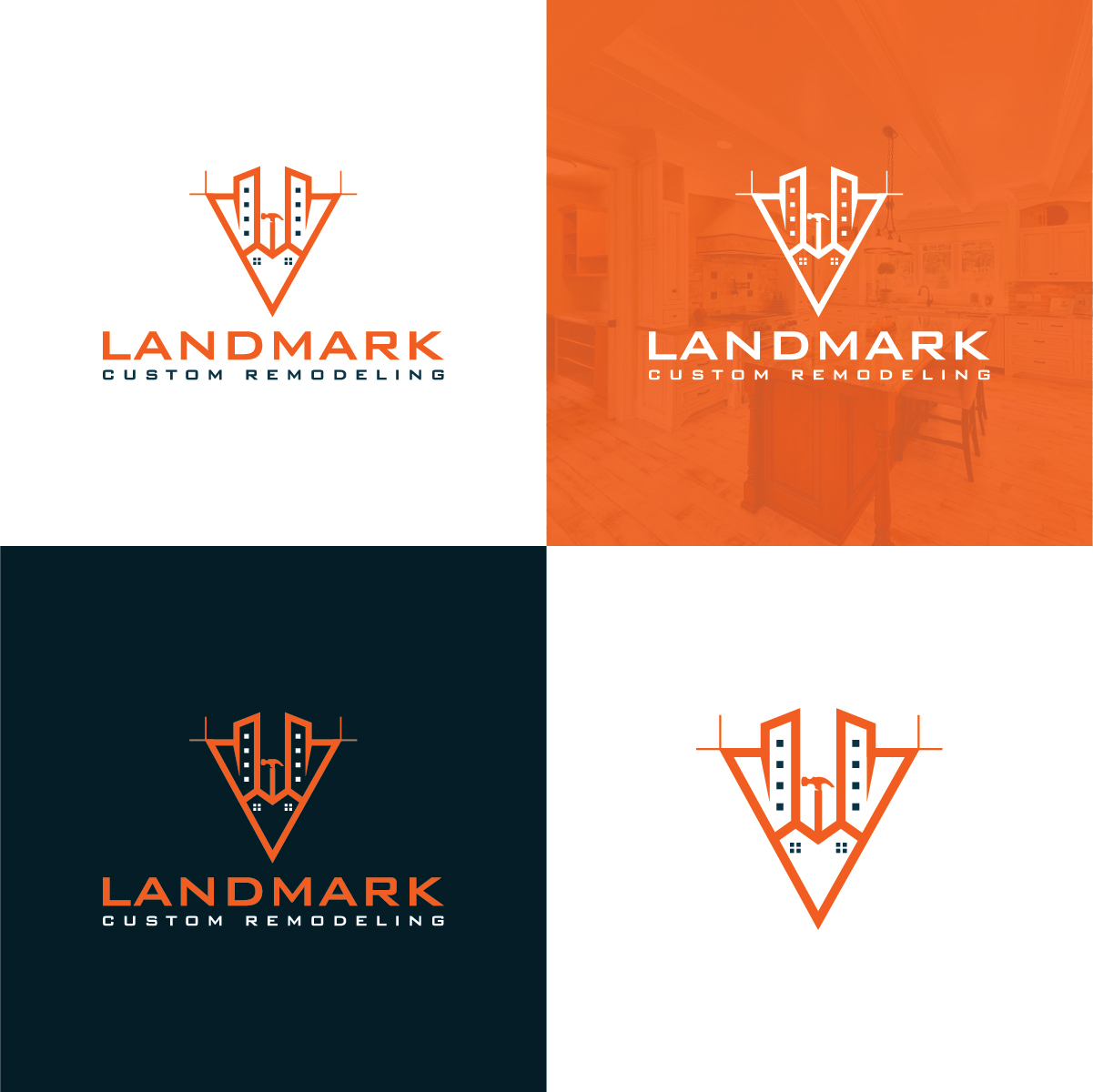 Logo-Design von Deziners Zone für Landmark Custom Remodeling | Design #28392458
