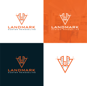 Logo Design by Deziners Zone for Landmark Custom Remodeling | Design: #28392458