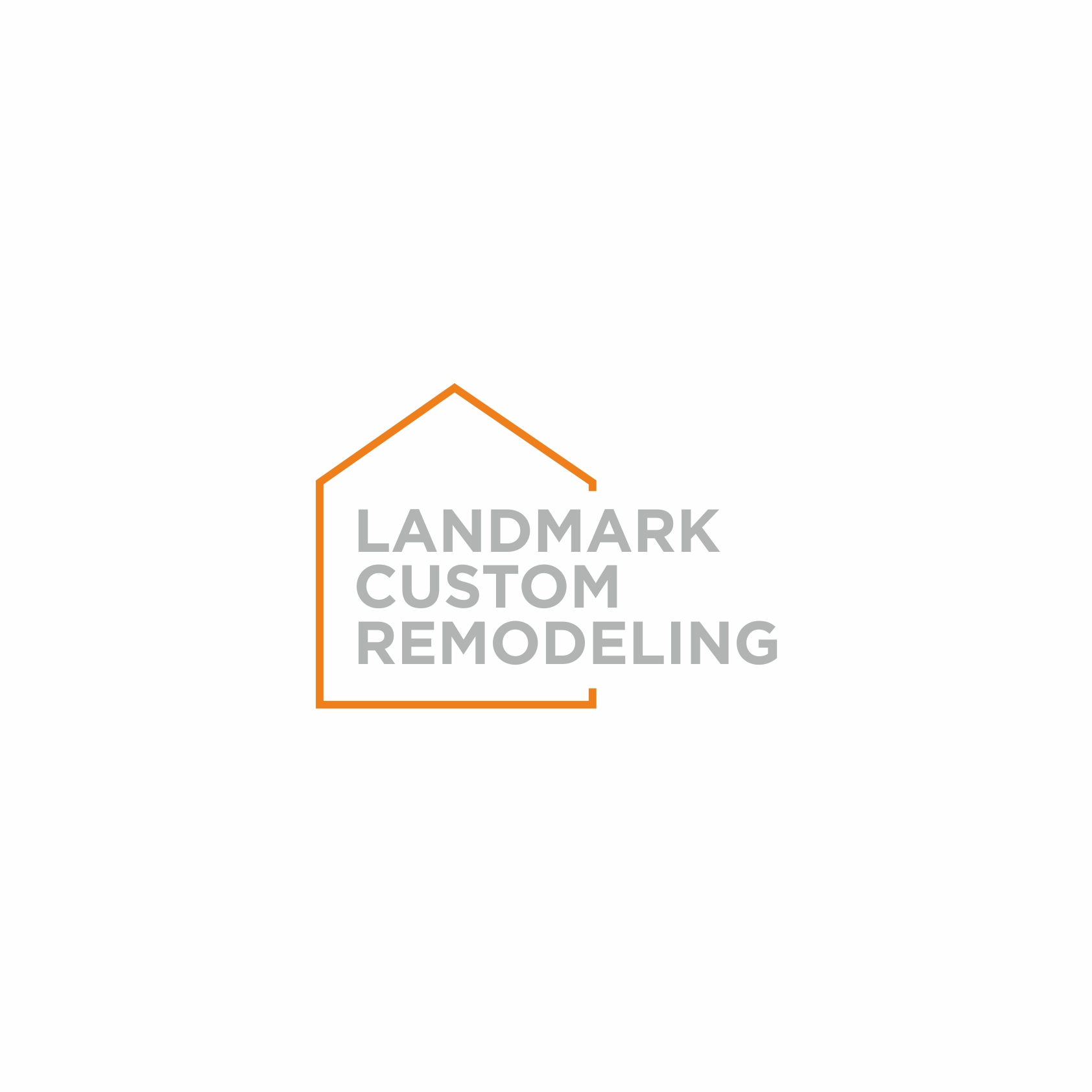 Logo Design by Webbymastro for Landmark Custom Remodeling | Design #28397581