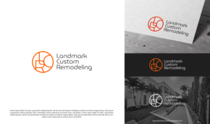 Diseño de Logo por christianpoetoe para Landmark Custom Remodeling | Diseño #28394707