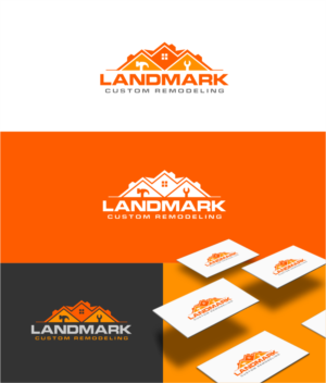 Logo Design by artswolf for Landmark Custom Remodeling | Design: #28395997