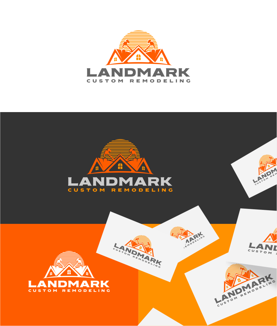 Diseño de Logo por artswolf para Landmark Custom Remodeling | Diseño #28396001
