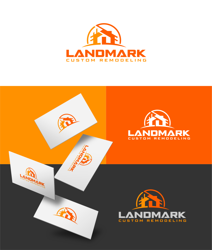 Logo-Design von artswolf für Landmark Custom Remodeling | Design #28396002
