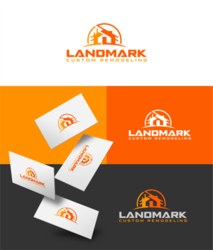 Logo Design by artswolf for Landmark Custom Remodeling | Design: #28396002
