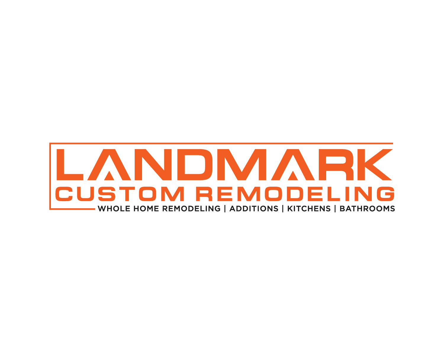 Logo-Design von Atec für Landmark Custom Remodeling | Design #28393523