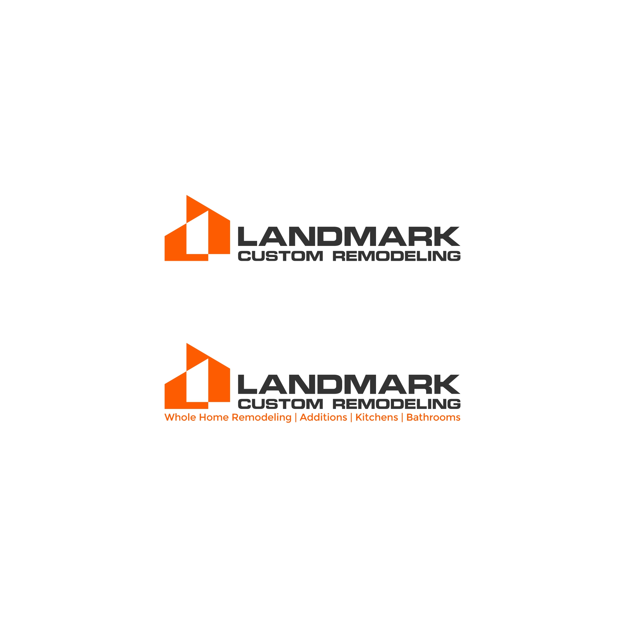 Logo Design by Just Ho for Landmark Custom Remodeling | Design #28400043