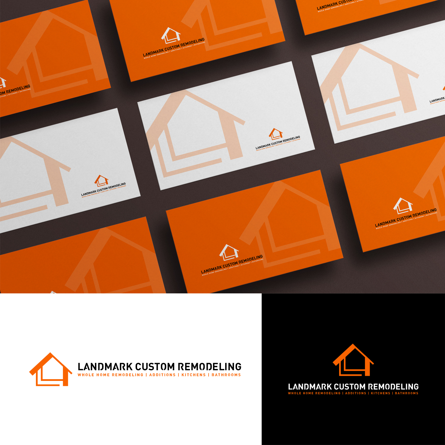 Logo Design by NZ Creatives for Landmark Custom Remodeling | Design #28398822