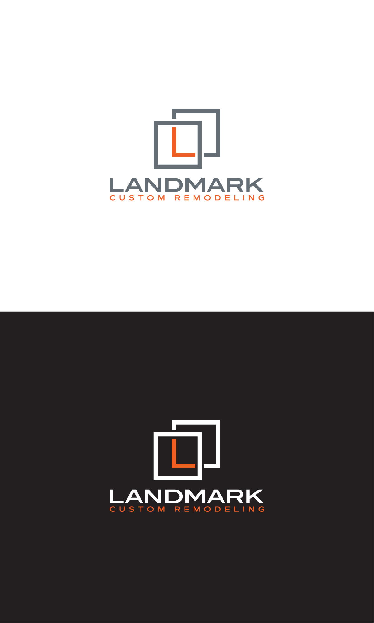 Diseño de Logo por MX-Design para Landmark Custom Remodeling | Diseño #28402998