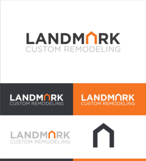 Logo Design by M Habib for Landmark Custom Remodeling | Design: #28403683