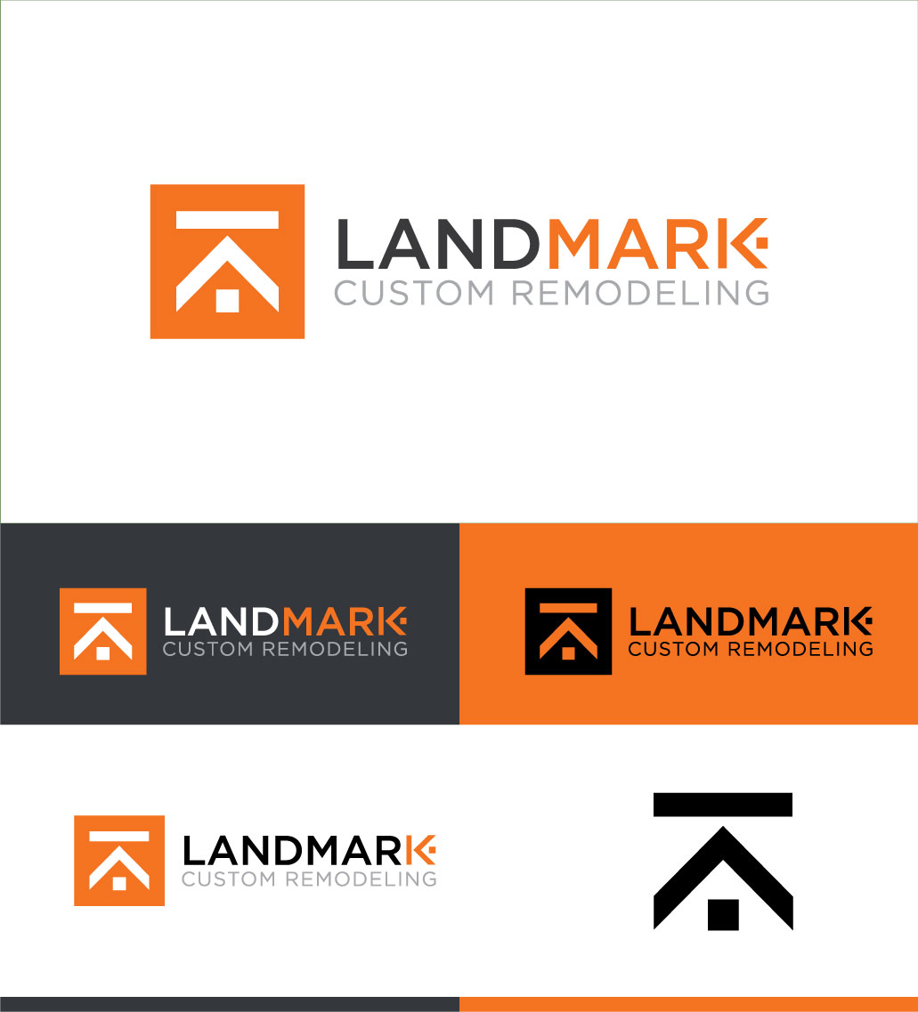 Logo Design by M Habib for Landmark Custom Remodeling | Design #28403892