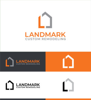 Logo Design by M Habib for Landmark Custom Remodeling | Design: #28404482
