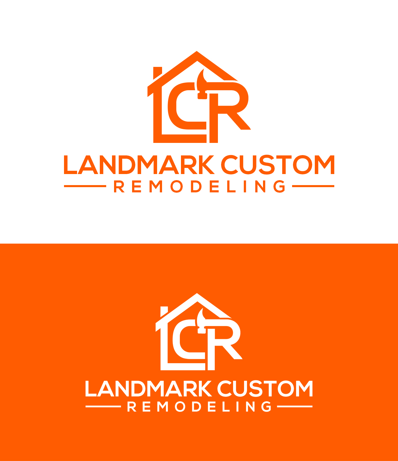 Logo-Design von Soonia für Landmark Custom Remodeling | Design #28393040