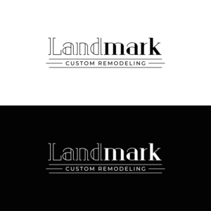 Logo Design by designprotox for Landmark Custom Remodeling | Design: #28406234