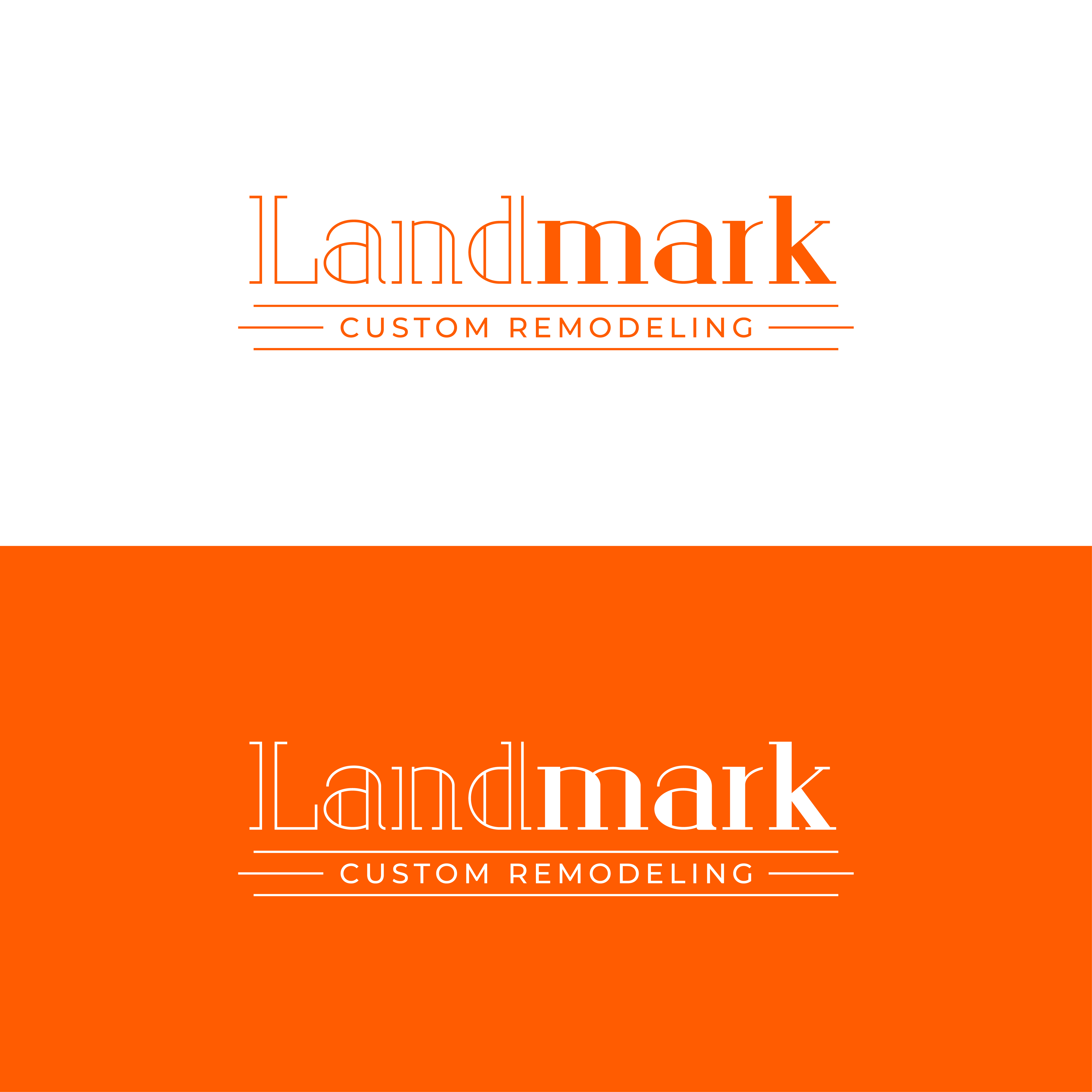 Logo Design by designprotox for Landmark Custom Remodeling | Design #28406240