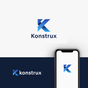 The company name "Konstrux" and/or the letter "K".   | Diseño de Logo por yesha05