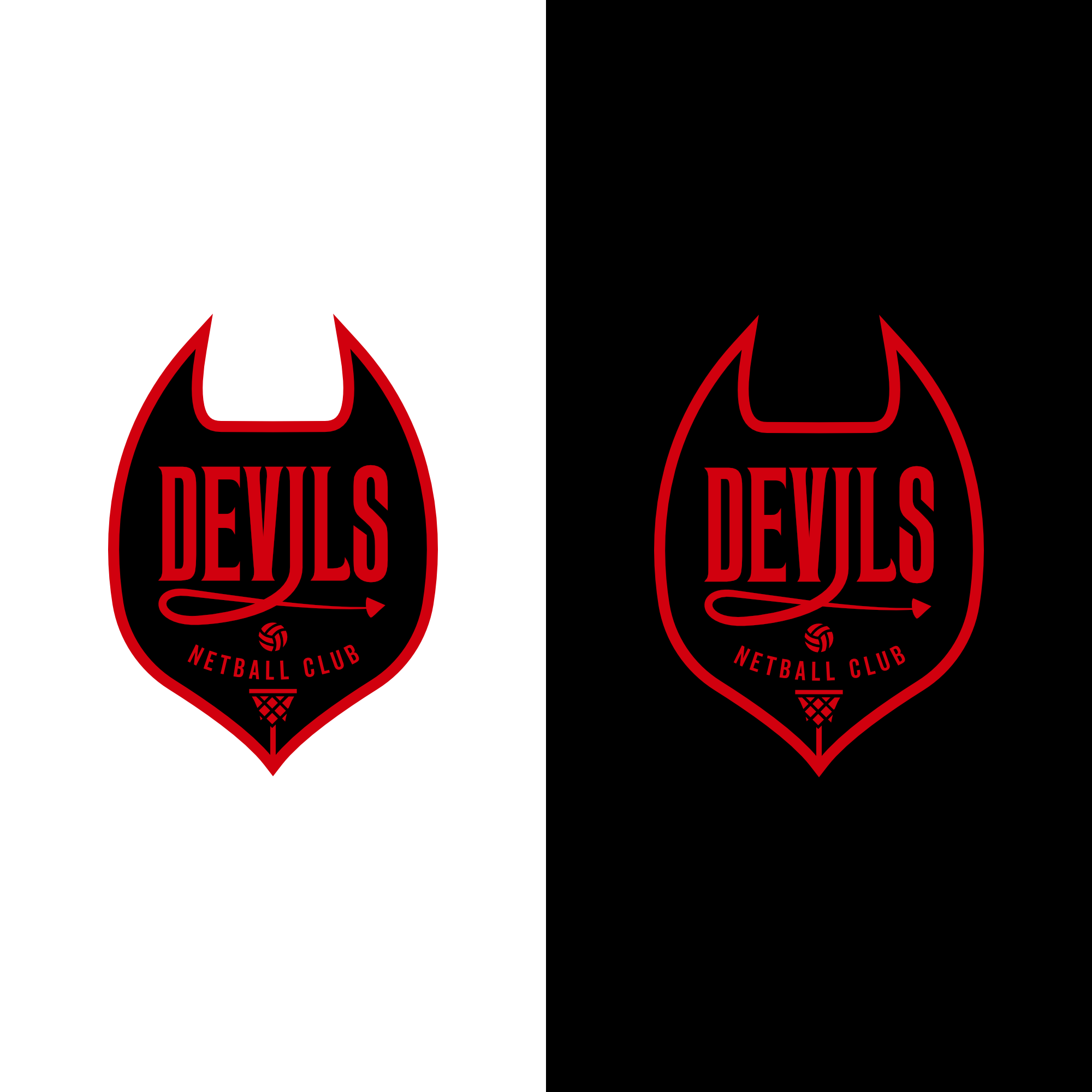 Diseño de Logo por EspadaDesign para Devils Netball Club | Diseño #28395681