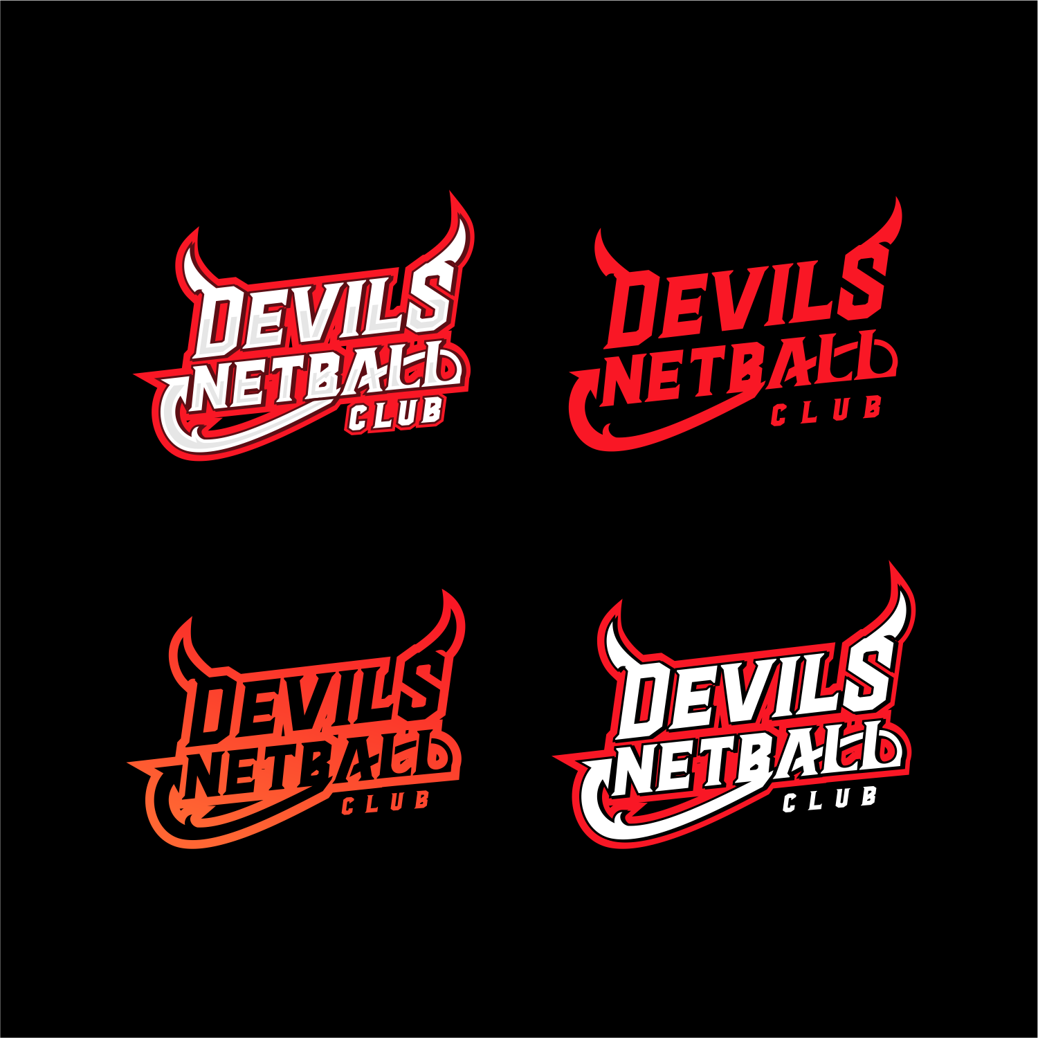 Diseño de Logo por ThiagoB para Devils Netball Club | Diseño #28396450