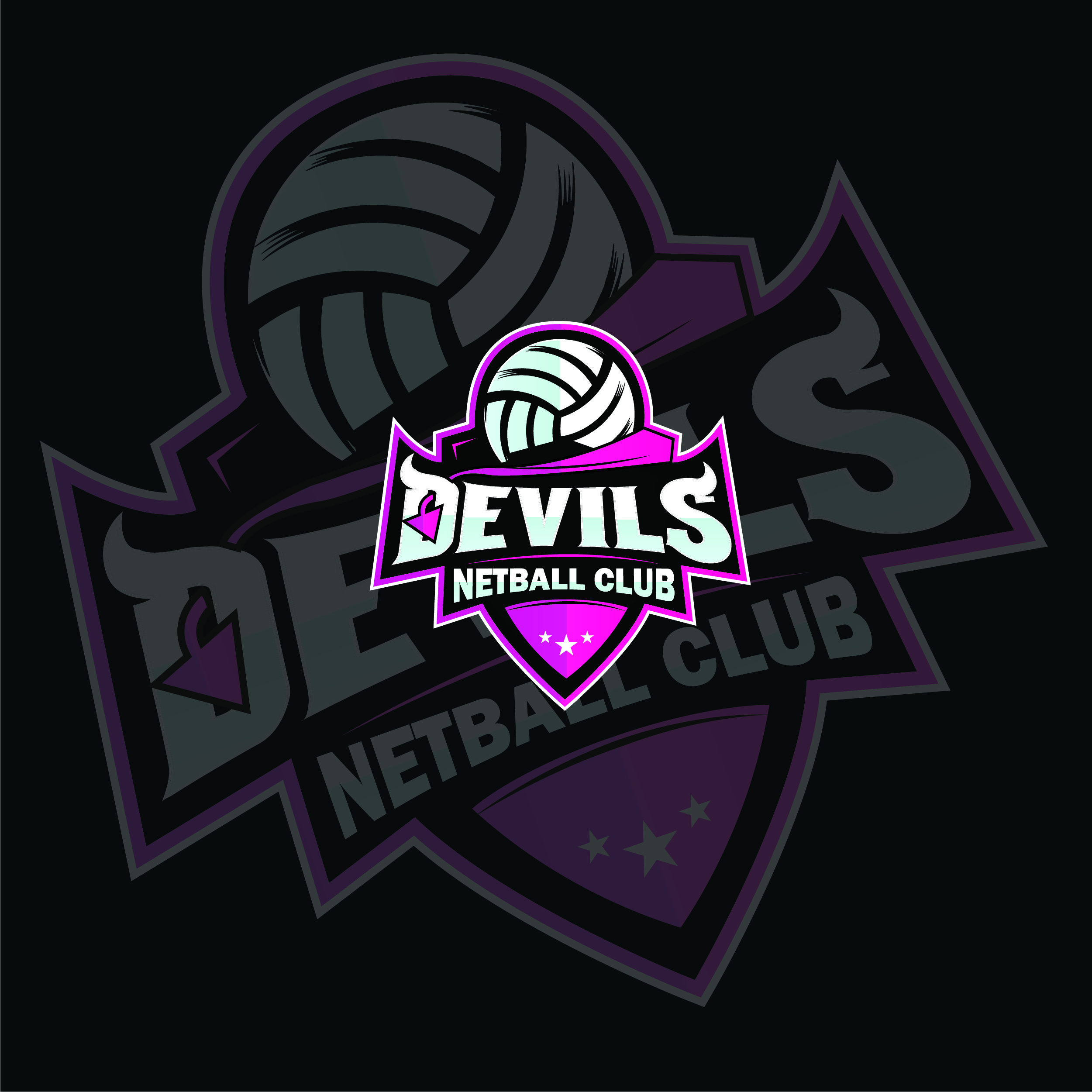 Logo Design by Arctic Designs for Devils Netball Club | Design #28399247