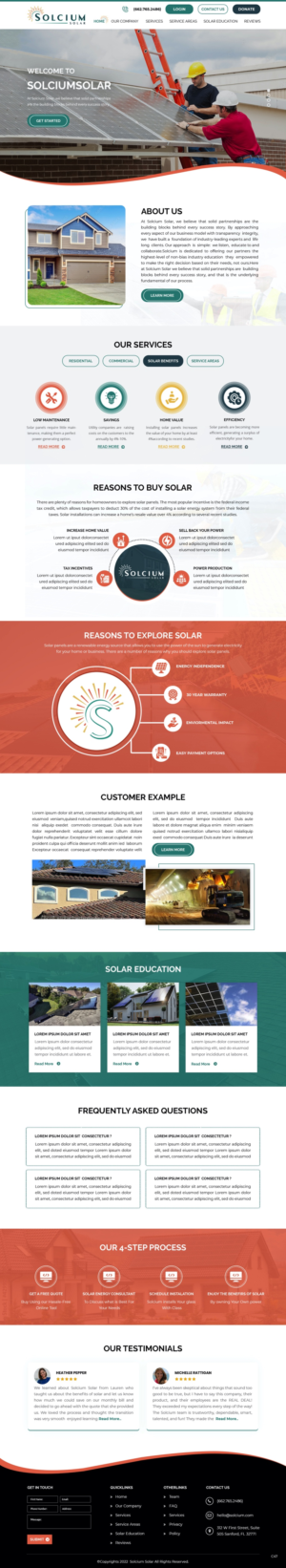 ****Amazing Solar Energy Company | Needs A Dynamic Website In Wordpress **** | Diseño Web por pb