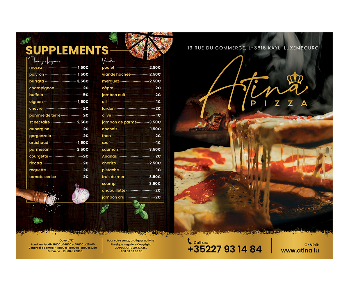 Design de Flyer par Yosei pour CD PUBLICITE LUX | Design #28421813