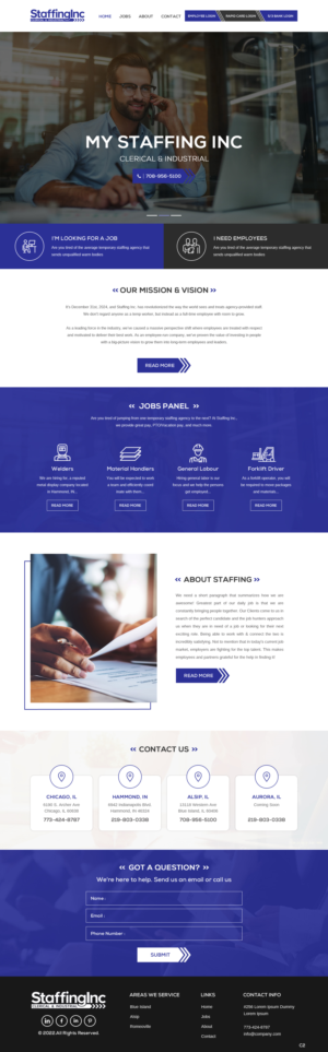 Web Design by pb for this project | Design #28405585