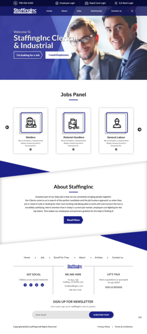 Web Design by pb for this project | Design: #28405597