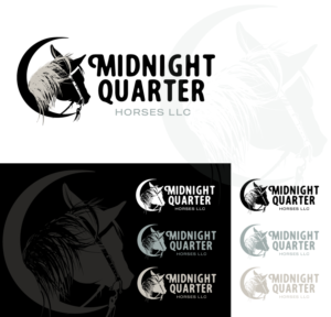 Logo Design by Enz67 for Midnight QuarterHorses LLC | Design: #28423495