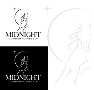 Midnight QuarterHorses LLC | Logo Design by Enz67