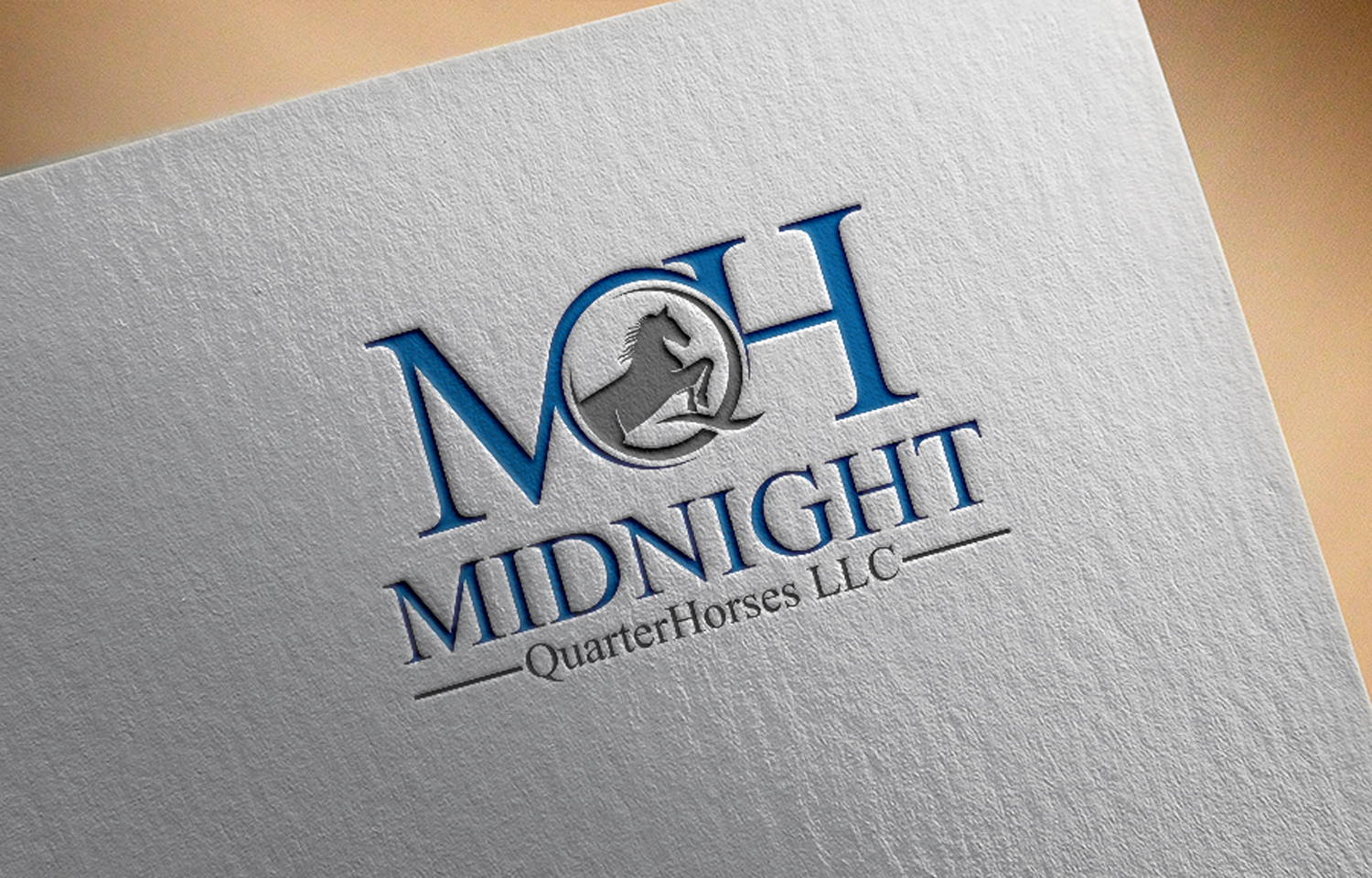 Logo Design by Tamim_iqbal for Midnight QuarterHorses LLC | Design #28426323