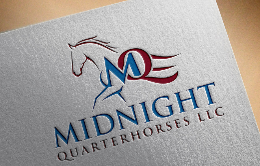 Logo Design by akterkhadijars for Midnight QuarterHorses LLC | Design: #28422314