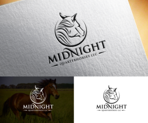 Logo Design by step forward 2 for Midnight QuarterHorses LLC | Design: #28422542
