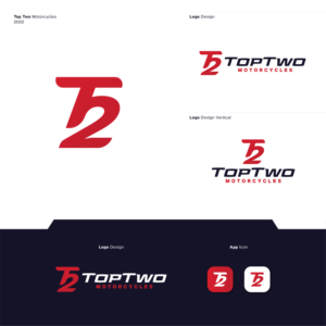 Logo Design by JBalloon Design for Top Two Motorcycles | Design: #28415270