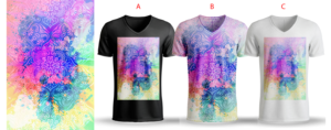 Blotter art with good details on the paper and made to look nice on a shirt. | T-Shirt-Design von Al Pech