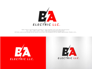 Logo Design by Cliping_path for BA Electric, LLC  | Design: #28417488