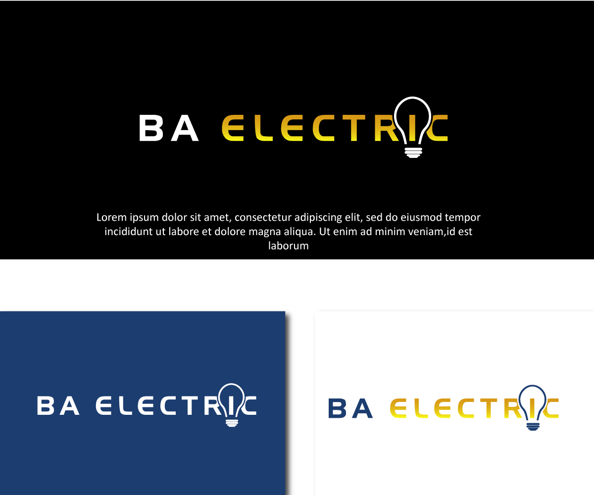 Logo Design by ali indoproD for BA Electric, LLC  | Design #28416142