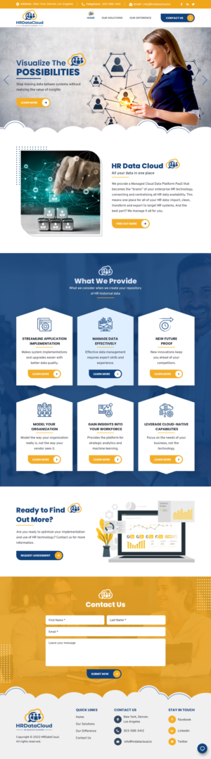 Web design for HR Data Cloud | Web-Design von sai.designer87