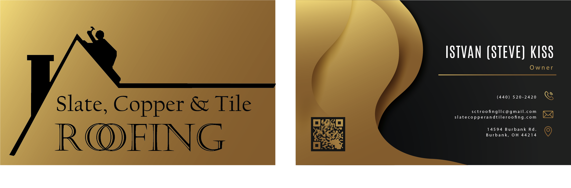 Business Card Design by raj007 for Slate, Copper and Tile Roofing LLC | Design #28418397