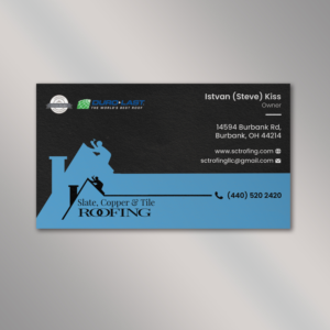 Visitenkarten-Design von Vishwa Basnayake für Slate, Copper and Tile Roofing LLC | Design: #28418891