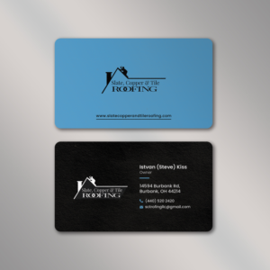 Visitenkarten-Design von Vishwa Basnayake für Slate, Copper and Tile Roofing LLC | Design: #28419778