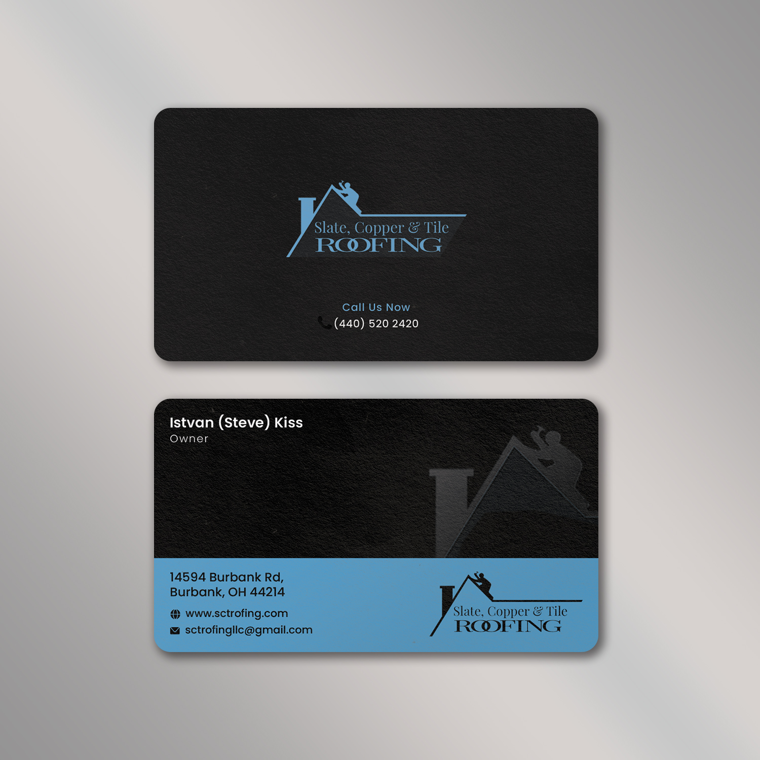 Design de Carte de Visite par Vishwa Basnayake pour Slate, Copper and Tile Roofing LLC | Design #28419955