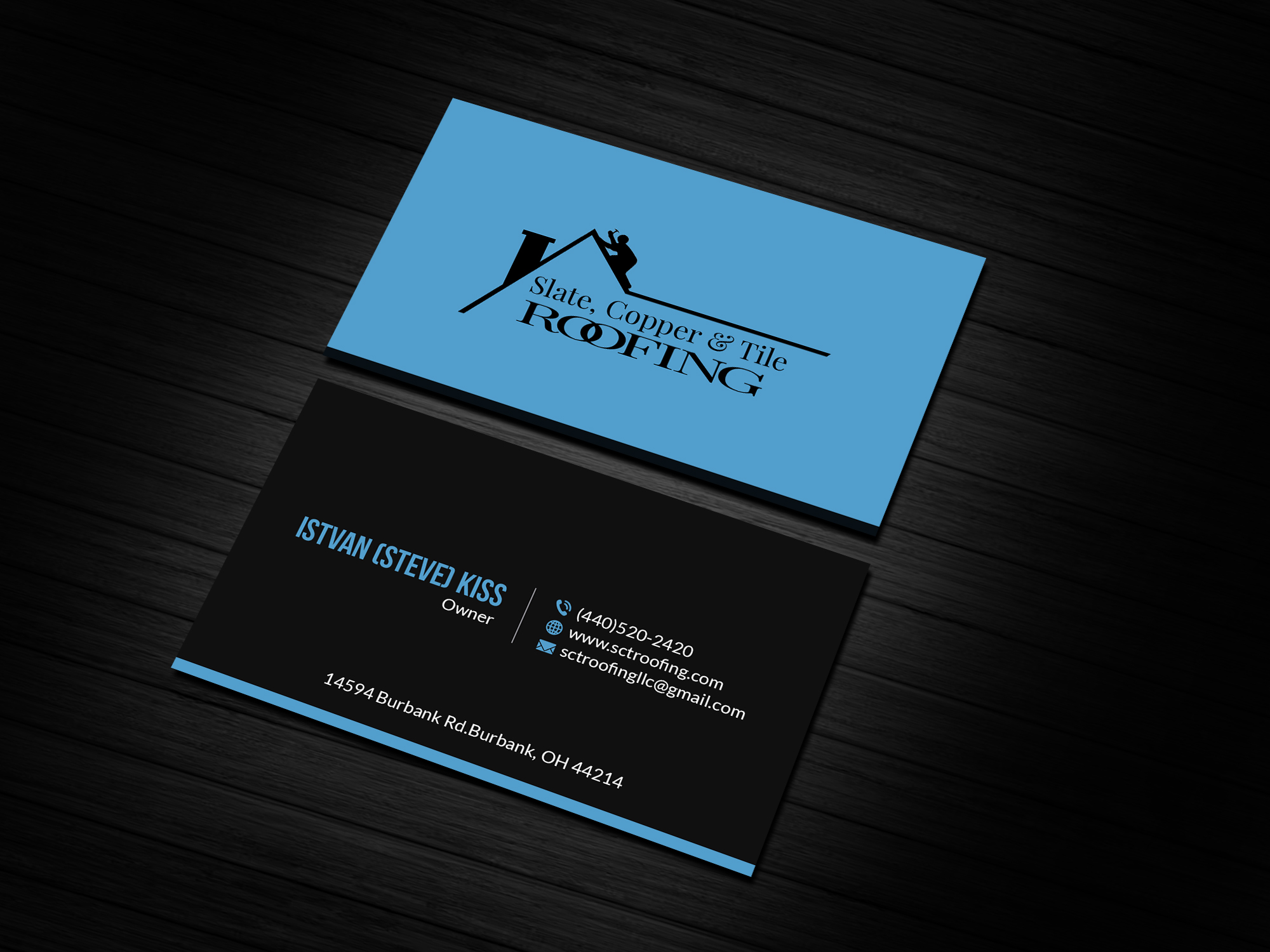 Diseño de Tarjeta de Presentación por Creations Box 2015 para Slate, Copper and Tile Roofing LLC | Diseño #28418117