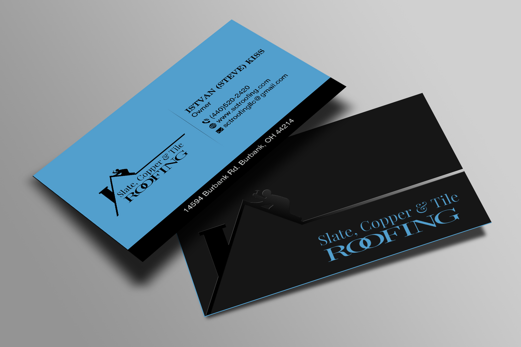 Diseño de Tarjeta de Presentación por Creations Box 2015 para Slate, Copper and Tile Roofing LLC | Diseño #28418131