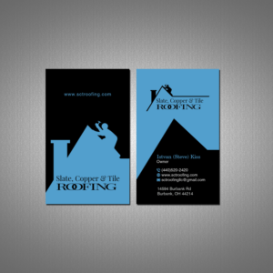 Diseño de Tarjeta de Presentación por Creations Box 2015 para Slate, Copper and Tile Roofing LLC | Diseño: #28418168