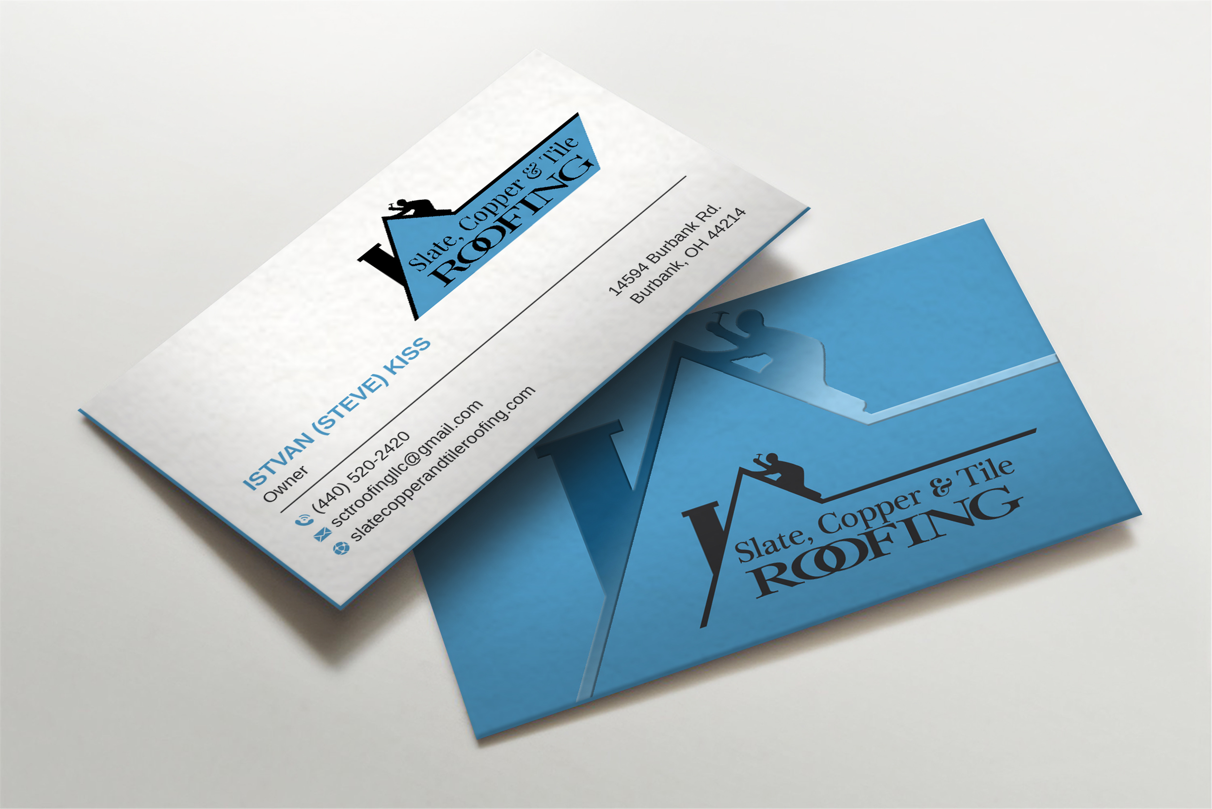 Design de Carte de Visite par LAXMI DESIGNHUB pour Slate, Copper and Tile Roofing LLC | Design #28416746